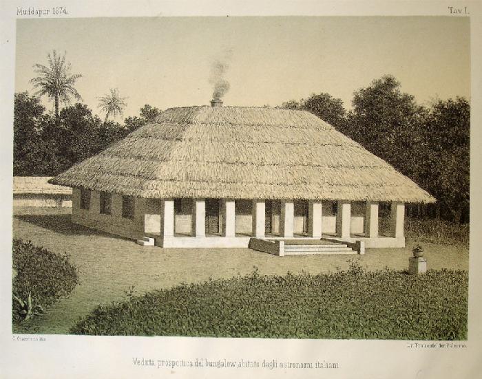 The Italian astronomers' bungalow at Muddapur, India, 1874