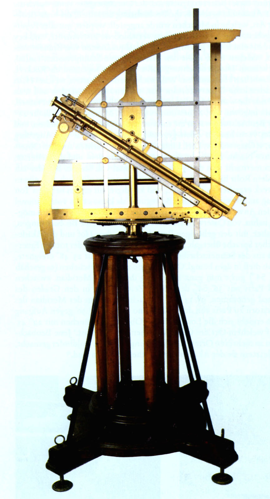 Quadrant by Georg Friedrich Brander, used for the 1761 transit by P. v. Osterwald