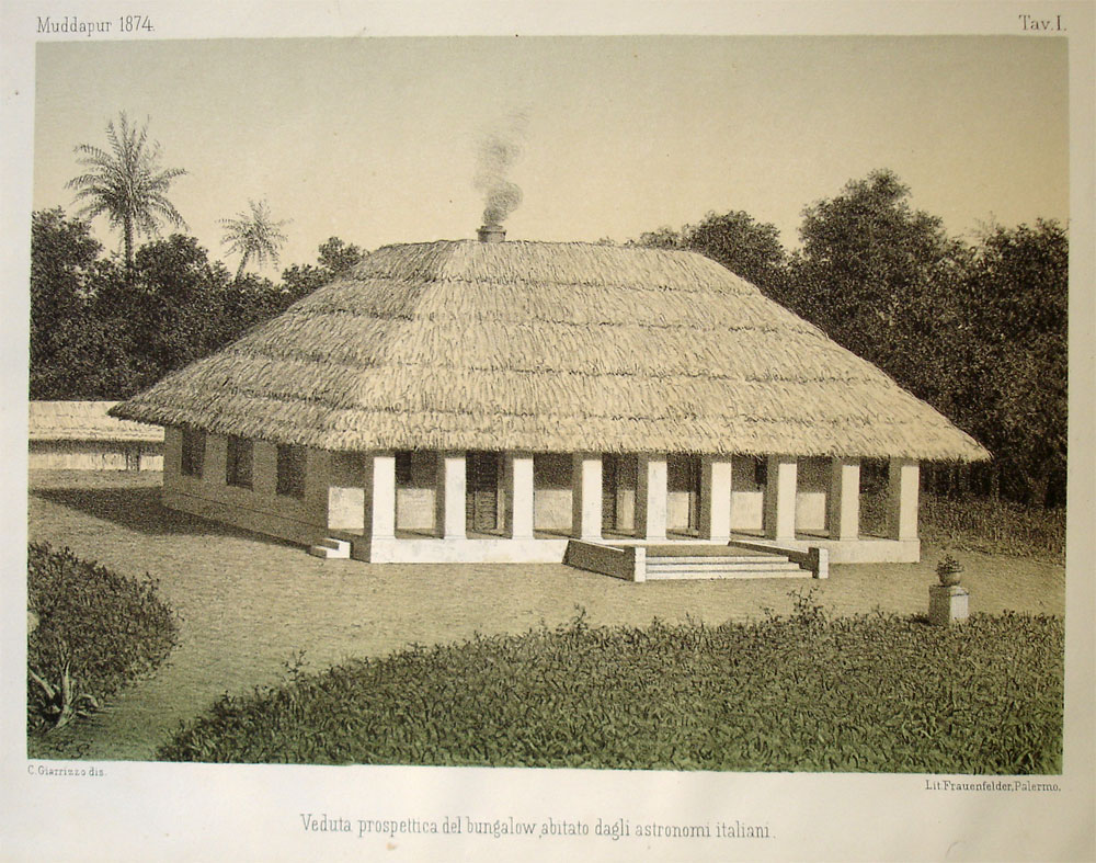  The Italian astronomers' bungalow at Muddapur, India, 1874